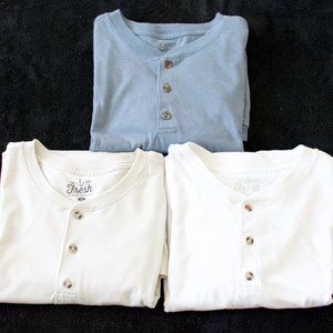 3 pack Henley T-Shirts